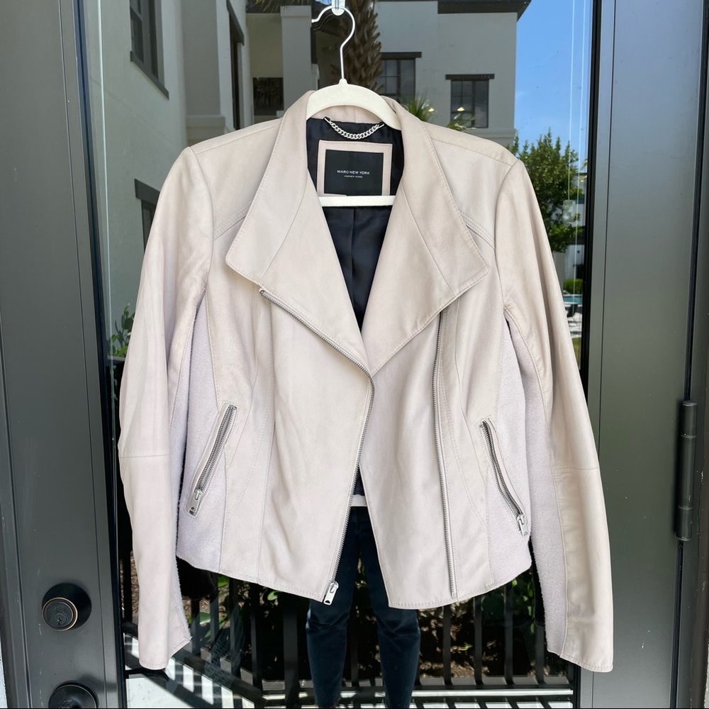 Andrew Marc Felix Leather Moto Jacket
